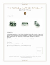 0.74 Ct. Green Sapphire from Montana Appraisal