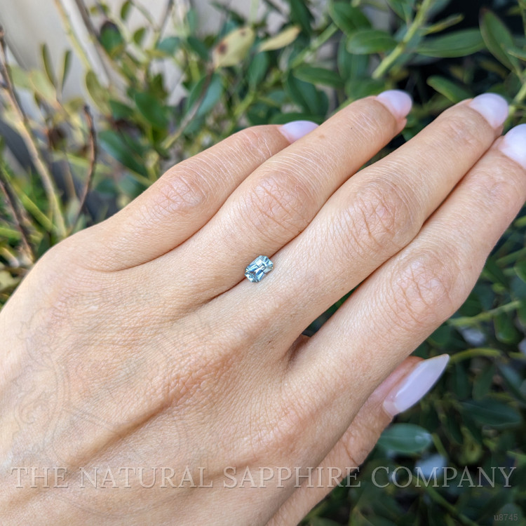 0.76 Ct. Bluish Green Sapphire from Montana