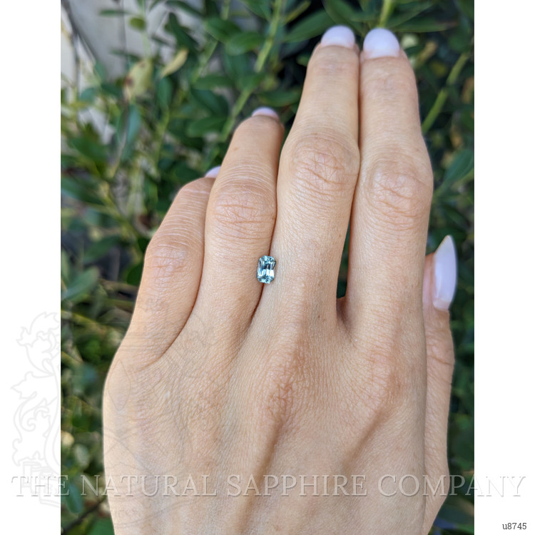 0.76 Ct. Bluish Green Sapphire from Montana