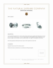 0.76 Ct. Bluish Green Sapphire from Montana Appraisal