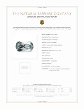 0.76 Ct. Bluish Green Sapphire from Montana Scan Report