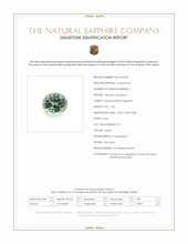 1.00 Ct. Green Sapphire from Montana Scan Report