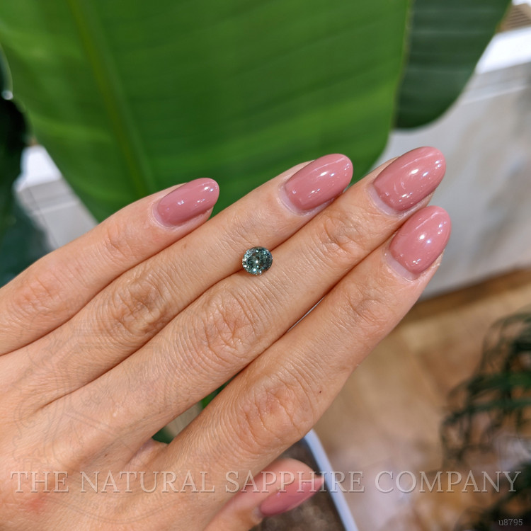1.00 Ct. Green Sapphire from Montana