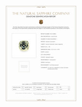 1.08 Ct. Yellowish Green Sapphire from Montana Scan Report