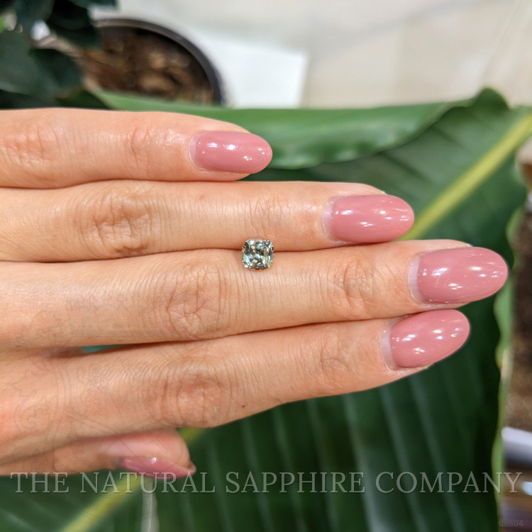 1.08 Ct. Yellowish Green Sapphire from Montana