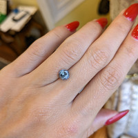 1.35 Ct. Greyish Blue Sapphire from Montana Life Style