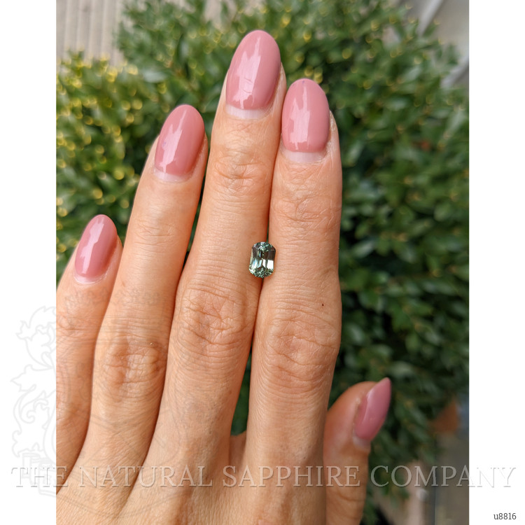 1.37 Ct. Green Sapphire from Montana