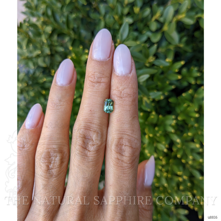1.37 Ct. Green Sapphire from Montana