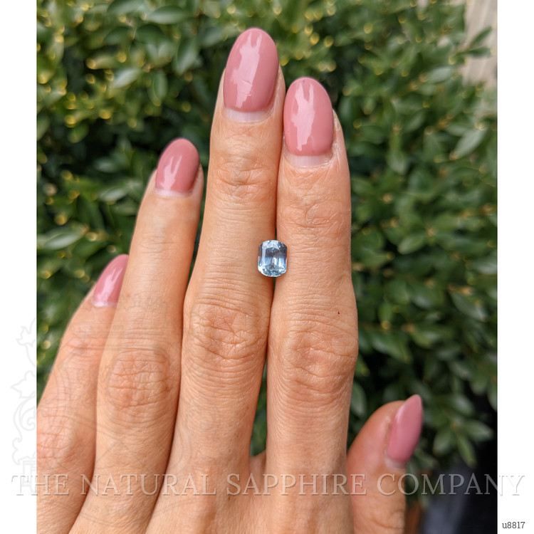 1.38 Ct. Greenish Blue Sapphire from Montana