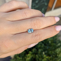 1.42 Ct. Bluish Grey Sapphire from Montana Life Style