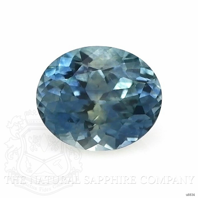 0.68 Ct. Greenish Blue Sapphire from Montana