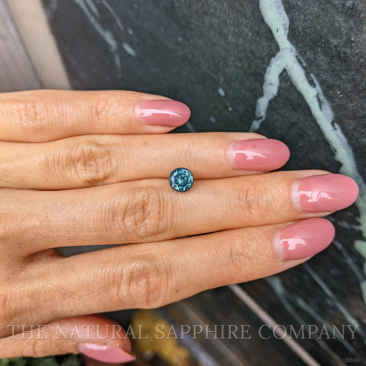 1.71 Ct. Bluish Green Sapphire from Montana