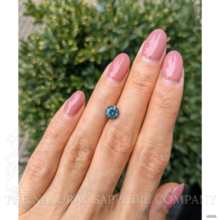 1.71 Ct. Bluish Green Sapphire from Montana