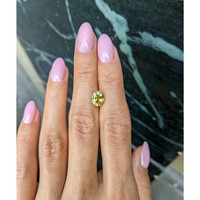 2.03 Ct. Yellowish Green Sapphire from Ceylon (Sri Lanka) Life Style