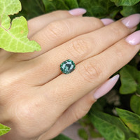 2.22 Ct. Green Sapphire from Montana Life Style