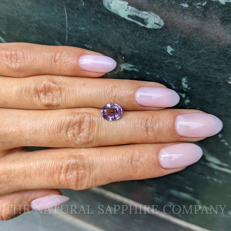 1.67 Ct. Purple Sapphire from Ceylon (Sri Lanka)
