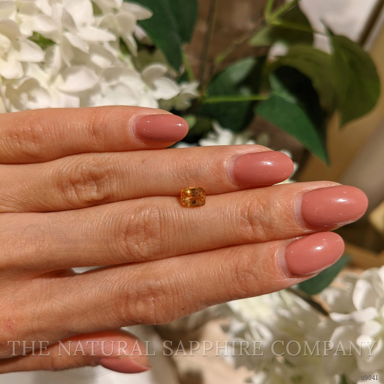 1.16 Ct. Orangish Yellow Sapphire from Ceylon (Sri Lanka)