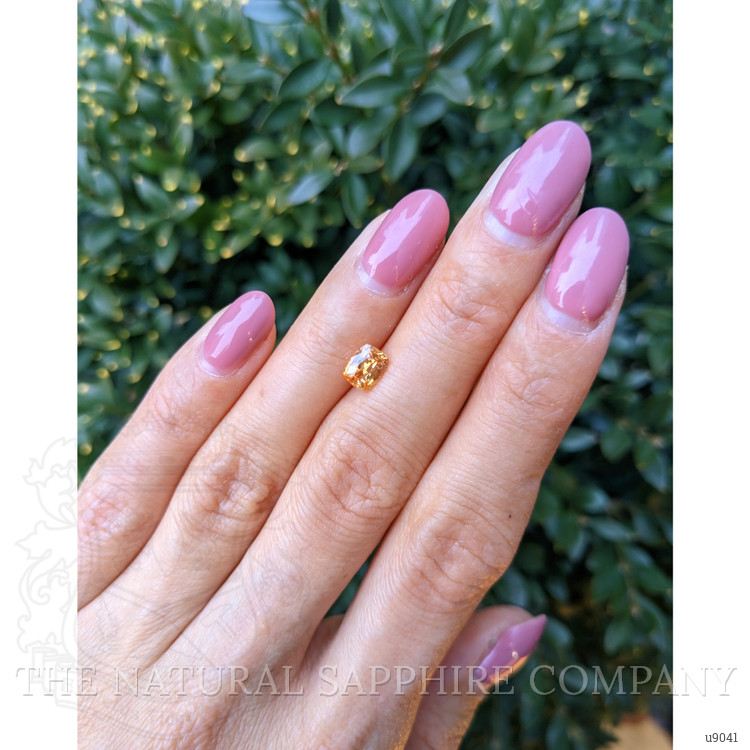 1.16 Ct. Orangish Yellow Sapphire from Ceylon (Sri Lanka)