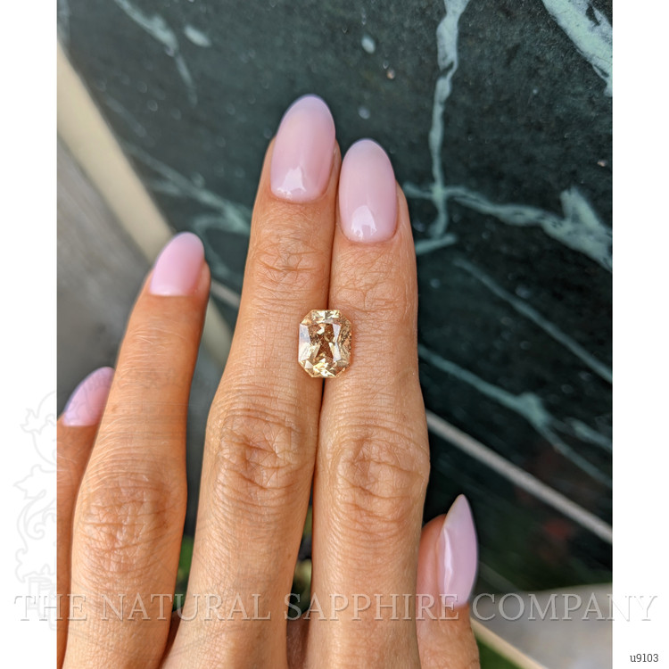 3.54 Ct. Peach Sapphire from Ceylon (Sri Lanka)