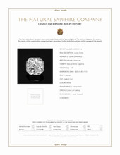 4.80 Ct. White Sapphire from Ceylon (Sri Lanka) Scan Report