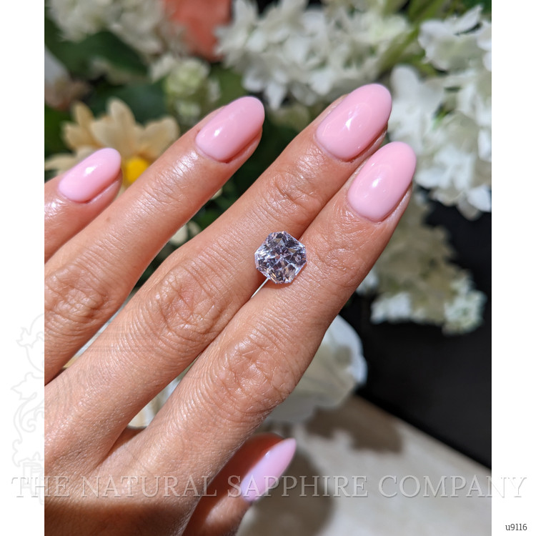 4.80 Ct. White Sapphire from Ceylon (Sri Lanka)
