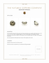 0.68 Ct. Greenish Brown Sapphire from Montana Appraisal