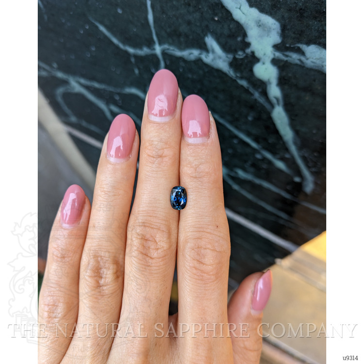 1.40 Ct. Greenish Blue Sapphire from Montana