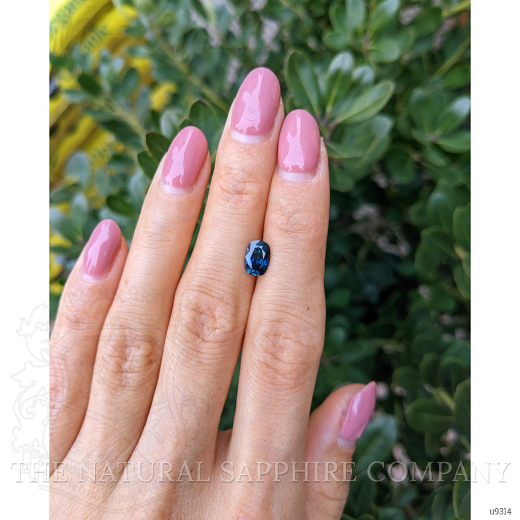 1.40 Ct. Greenish Blue Sapphire from Montana