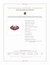 0.67 Ct. Reddish Pink Sapphire from Ceylon (Sri Lanka) Scan Report