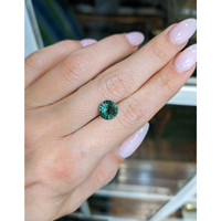 2.35 Ct. Bluish Green Sapphire from Ceylon (Sri Lanka) Life Style