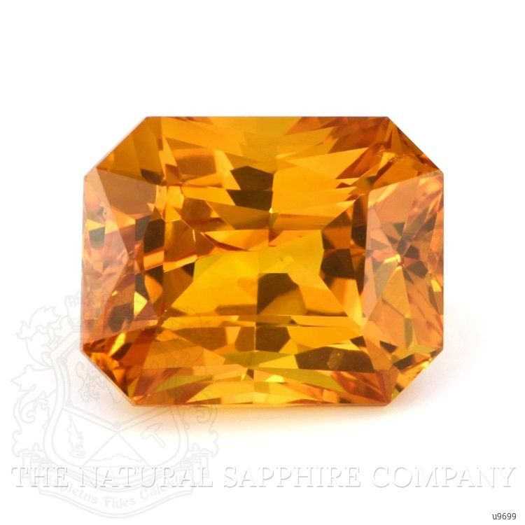 12.24 Ct. Yellowish Orange Sapphire from Ceylon (Sri Lanka)