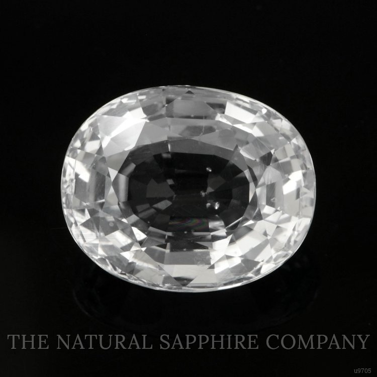 11.12 Ct. White Sapphire from Ceylon (Sri Lanka)