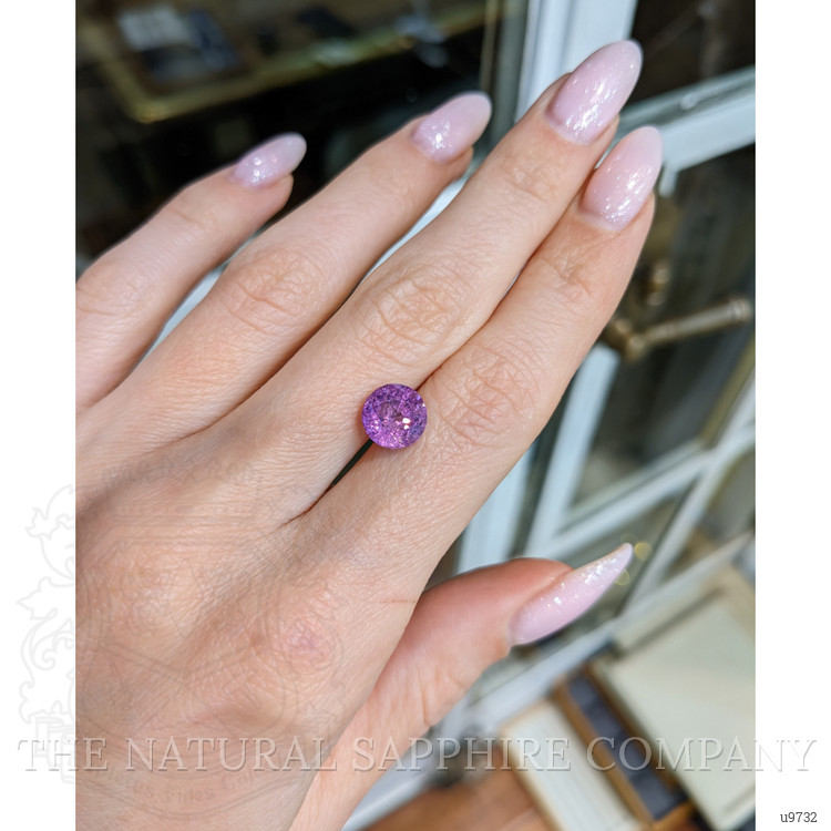 3.68 Ct. Purplish Pink Sapphire from Ceylon (Sri Lanka)