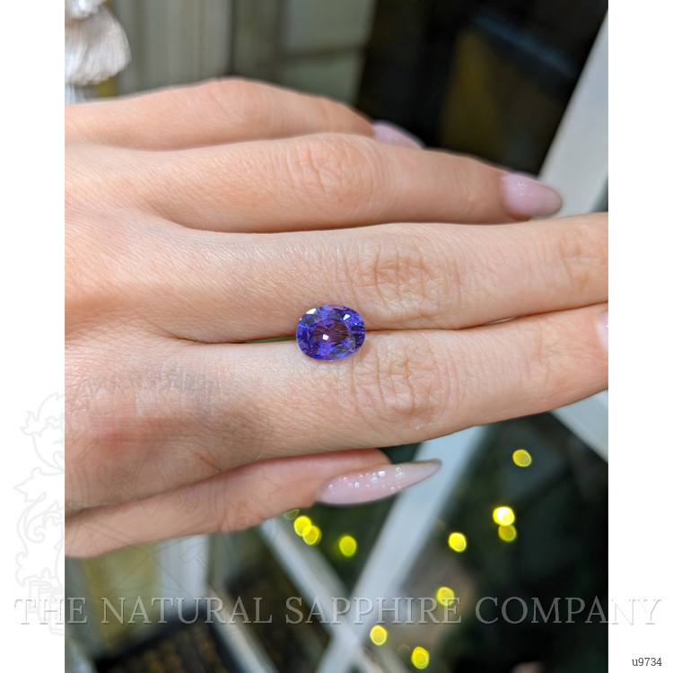 2.90 Ct. Purplish Blue Sapphire from Ceylon (Sri Lanka)