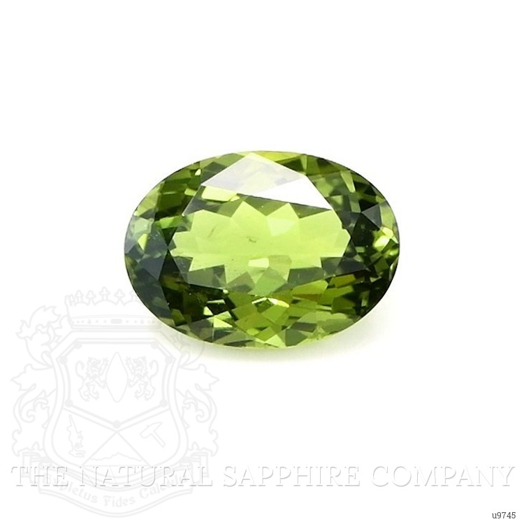 1.00 Ct. Yellowish Green Sapphire from Ceylon (Sri Lanka)