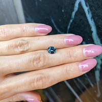 1.70 Ct. Greenish Blue Sapphire from Tanzania Life Style