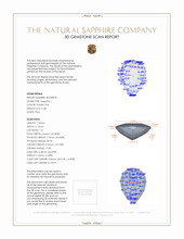 0.68 Ct. Sapphire Natural Diamond Bezel Ring, 14K Rose Gold 3 D Scan Report
