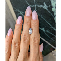3.16 Ct. White Sapphire from Ceylon (Sri Lanka) Life Style