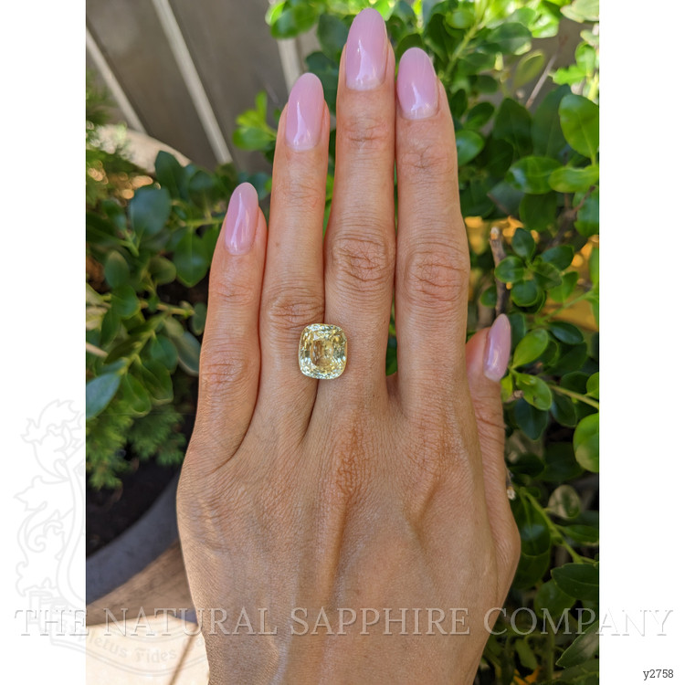 11.50 Ct. Yellow Sapphire from Ceylon (Sri Lanka)
