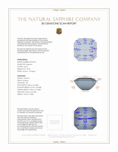 35.32 Ct. Yellow Sapphire from Ceylon (Sri Lanka) 3 D Scan Report