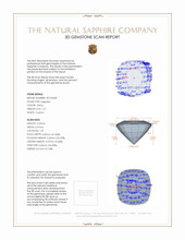 1.27 Ct. Yellow Sapphire from Ceylon (Sri Lanka) 3 D Scan Report