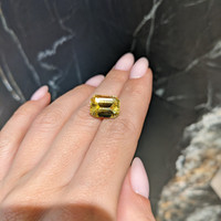 8.06 Ct. Yellow Sapphire from Ceylon (Sri Lanka) Life Style