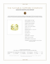 1.60 Ct. Yellow Sapphire from Ceylon (Sri Lanka) Scan Report