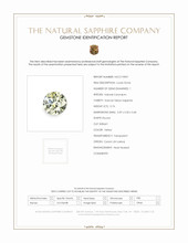 0.74 Ct. Yellow Sapphire from Ceylon (Sri Lanka) Scan Report