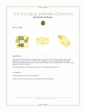 35.22 Ct. Yellow Sapphire from Ceylon (Sri Lanka) Appraisal