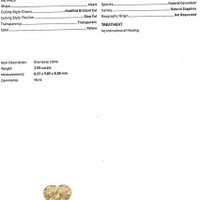3.55 Ct. Yellow Sapphire from Ceylon (Sri Lanka) Scan Report