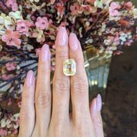 16.34 Ct. Yellow Sapphire from Ceylon (Sri Lanka) Life Style