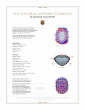 1.65 Ct. Sapphire from Ceylon (Sri Lanka) 3 D Scan Report