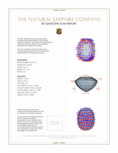 1.65 Ct. Yellow Sapphire from Ceylon (Sri Lanka) 3 D Scan Report
