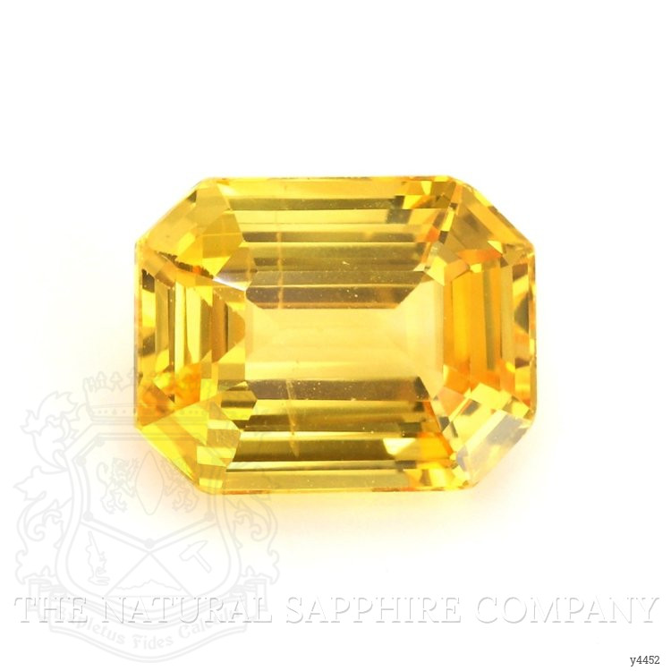 7.62 Ct. Orangish Yellow Sapphire from Ceylon (Sri Lanka)